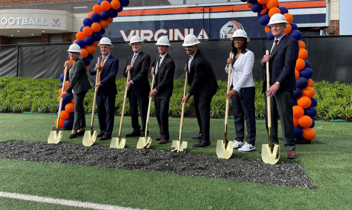 Virginia football operations center groundbreaking ceremony